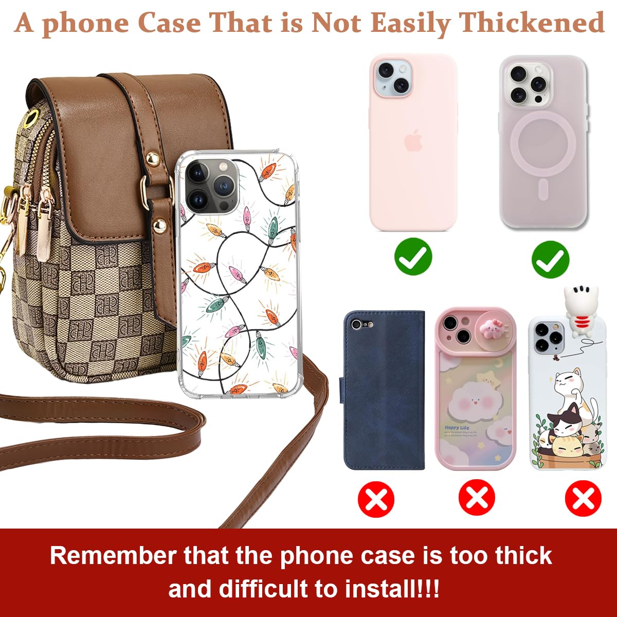 PALAY Sling Bag for Women Crossbody Bag for Women Phone Bag Stylish PU Leather Mobile Cell Phone Holder Pocket Purse Wallet Sling Bag Mini Shoulder Bags (Brown) PALAY Sling Bag for Women Crossbody Bag for Women Phone Bag Stylish PU Leather Mobile Cell Phone Holder Pocket Purse Wallet Sling Bag Mini Shoulder Bags (Brown)